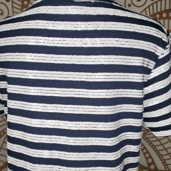 Ralph Lauren Sequined Striped Dress - Picture 8 of 13